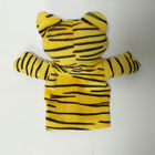 Novelty Tiger Leopard Plush Animal Puppet Plush Toys Soft Hand Puppets