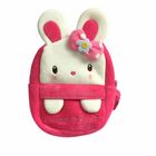 OEM Pink Cartoon Rabbit Plush Backpack Cute Plush Bag Children Mini Schoolbag