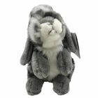 30cm High Simulation Rabbit Plush Doll Gray Stuffed Bunny Valentine'S Day Gift