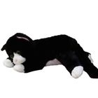 40CM Black And White Cat Stuffed Animal 100% Polyester Animal Plush Toys