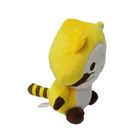 25cm Embroidery Custom Animal Plush Toys Yellow Civet Cat Stuffed Animal
