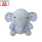 Odorless ECO Friendly Blue Elephant Plush Toy For Baby