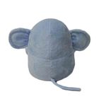 Odorless ECO Friendly Blue Elephant Plush Toy For Baby
