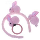 OEM Rabbit Plush Headband Chiliren'S Hair Rope Headdress Soft Toy Accessories
