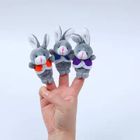 Family Member Interactive Animal Plush Finger Puppets For Kids OEM