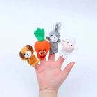 Family Member Interactive Animal Plush Finger Puppets For Kids OEM