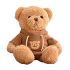 30cm Red Cute Little Hoodie Teddy Bear Plush Toys Girl Sleeping Pillow
