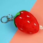 10cm Cartoon Strawberry Plush Pendant Soft Toy Keyring For Car Birthday Gift