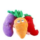 15cm Anti Bite Fruit Vegetables Cat Plush Toys Vocal Dog Plush Toys