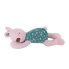 40cm Soft Animal Plush Toys Sleeping Rabbit Plush Pillow Coffee Or Pink