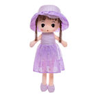 Polypropylene Cotton Filled Princess Plush Doll 40cm For Girls