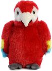Polyester Fiber Stuffing Bright Red Macaw Plush Toy