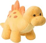 Green Tyrannosaurus plush toy with long pointed teeth A dinosaur plush toy made of embossed shearing plush