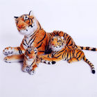 Lifelike 40cm Tiger Plush Doll With Polypropylene Cotton Filling