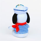 Wholesale 15 Cm Lovely Sailor Suit Snoopy Plush Key Chain Bag Pendant Little Boy'S Present