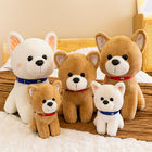 OEM Brushy Stuffed  Dog Toys With Printed Logo