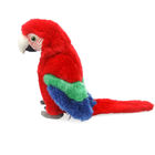 Polyester Fiber Stuffing Bright Red Macaw Stuffed Animal Gift For Kids plush toys