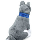 Short Plush Simulation Husky Stuffed Toy With Scarf ISO9001