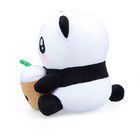 PP Cotton Stuffed Milk Tea Cup Panda Plush Toy