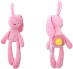Machine Washable Stuffed Plush Long Eared Bunny Toy As Children'S Birthday Gift