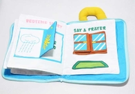 Plush 3D Early Education Books 20x25cm For Baby