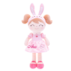 Lovely Girl Dressing Anime Plush Toys PP Cotton Filler 25cm For Gifts