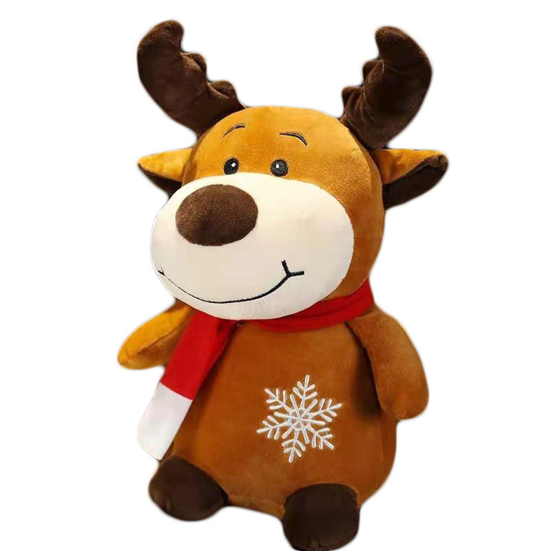 Christmas Moose Stuffed Animal Presents Christmas Plush Toy For Tree Decorations