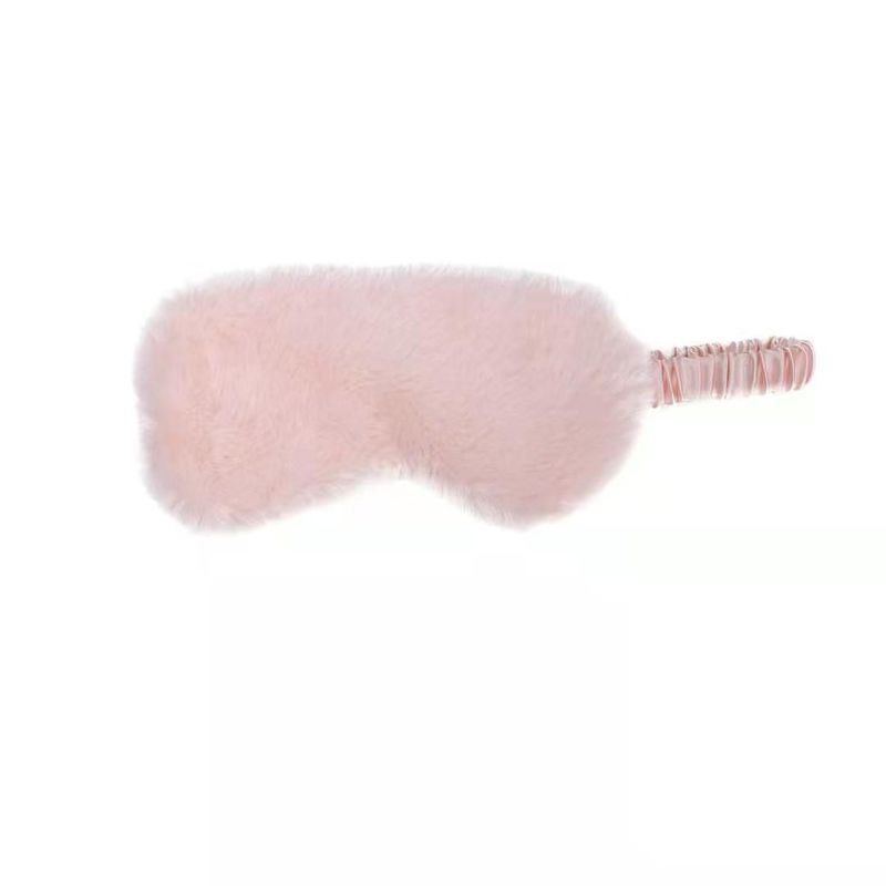 20cm Girl'S Heart Rabbit Hair Elastic Band Nap Plush Eye Mask Soft Toy Accessories