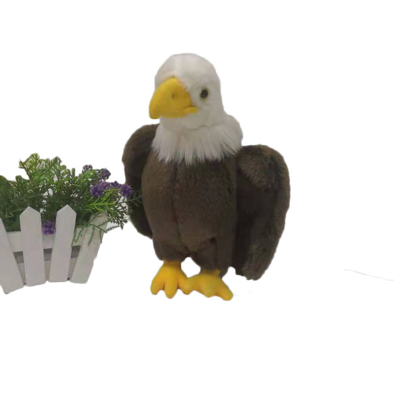 White Headed Eagle Stuffed Plush Toys 100% Pp Cotton 30cm Or Customized