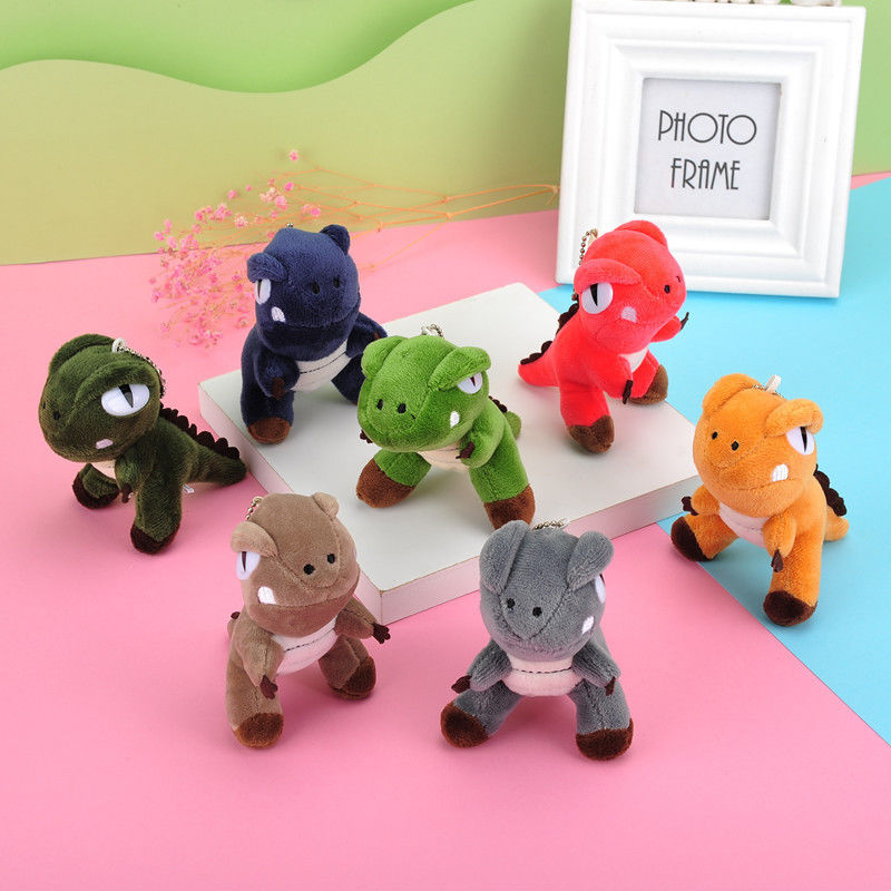 OEM Mini Cartoon Dinosaur Keychain Plush Toys