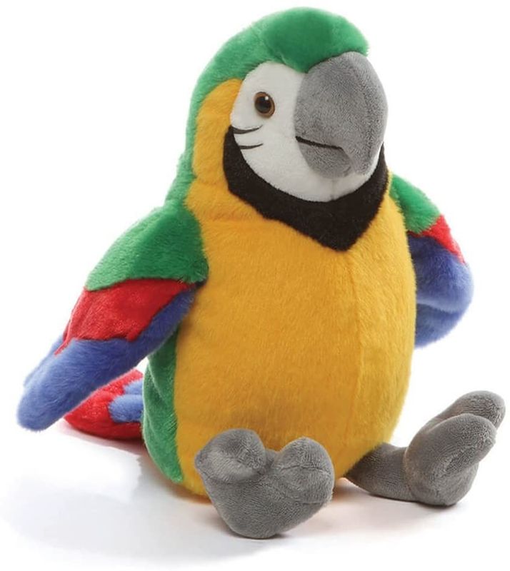 Simulation Macaw Plush Toy With Polyester Fiber Stuffed