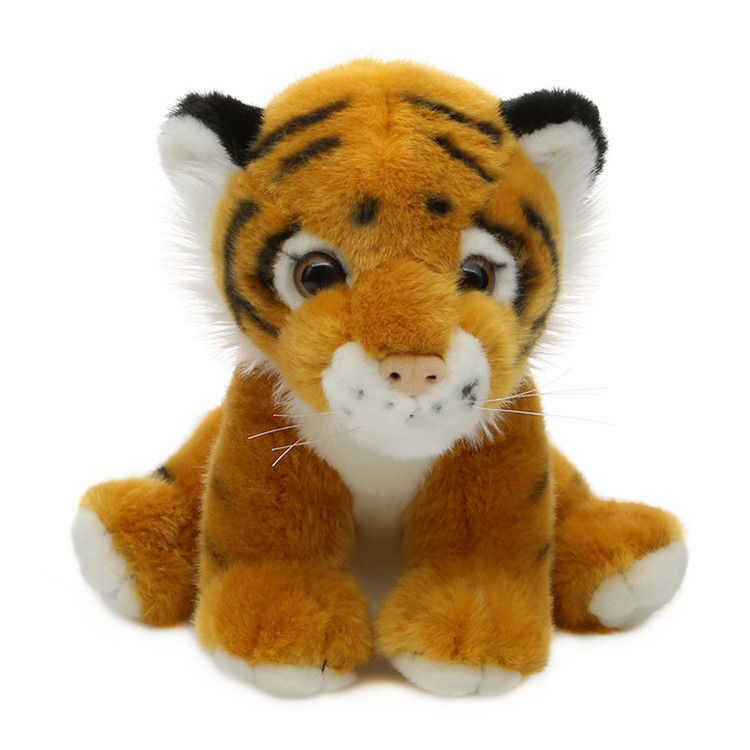 EN71 15cm Simulation Siberian Tiger Plush Doll
