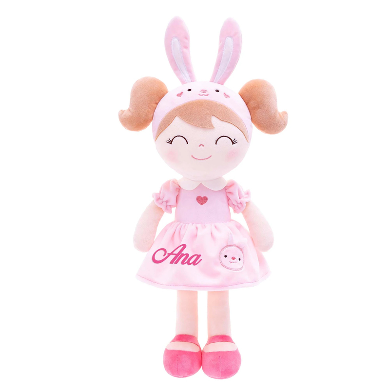 Lovely Girl Dressing Anime Plush Toys PP Cotton Filler 25cm For Gifts