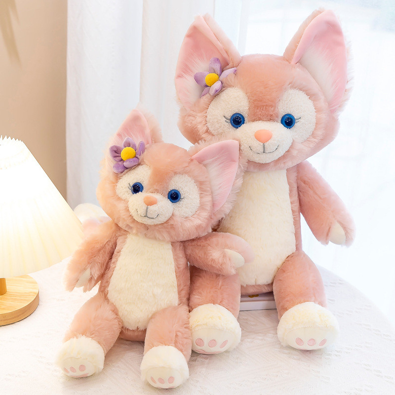 Custom 100% Polyester Plush Fox Toy With PP Cotton Filler